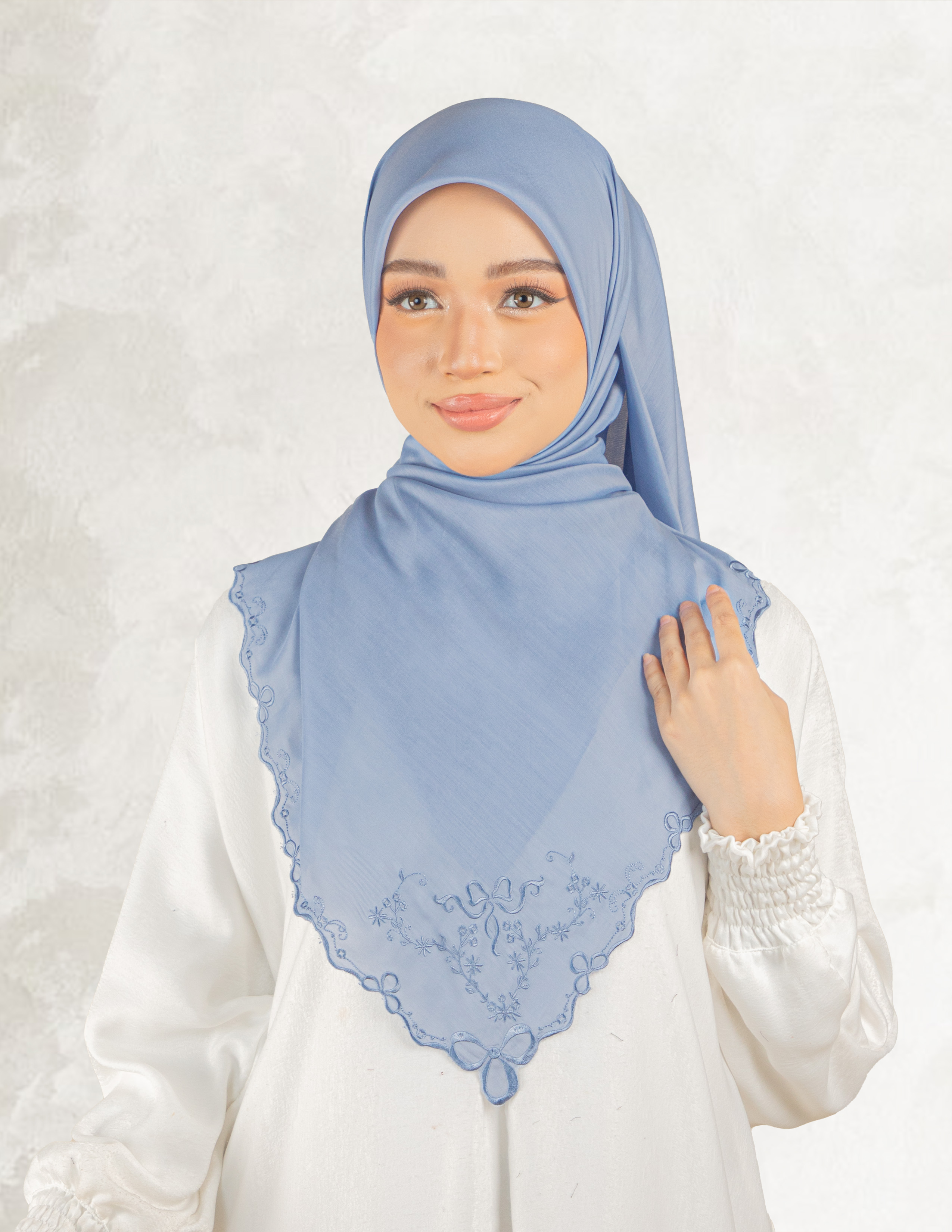 BAWAL SULAM SALINA - SAL14 (DUSTY BLUE)
