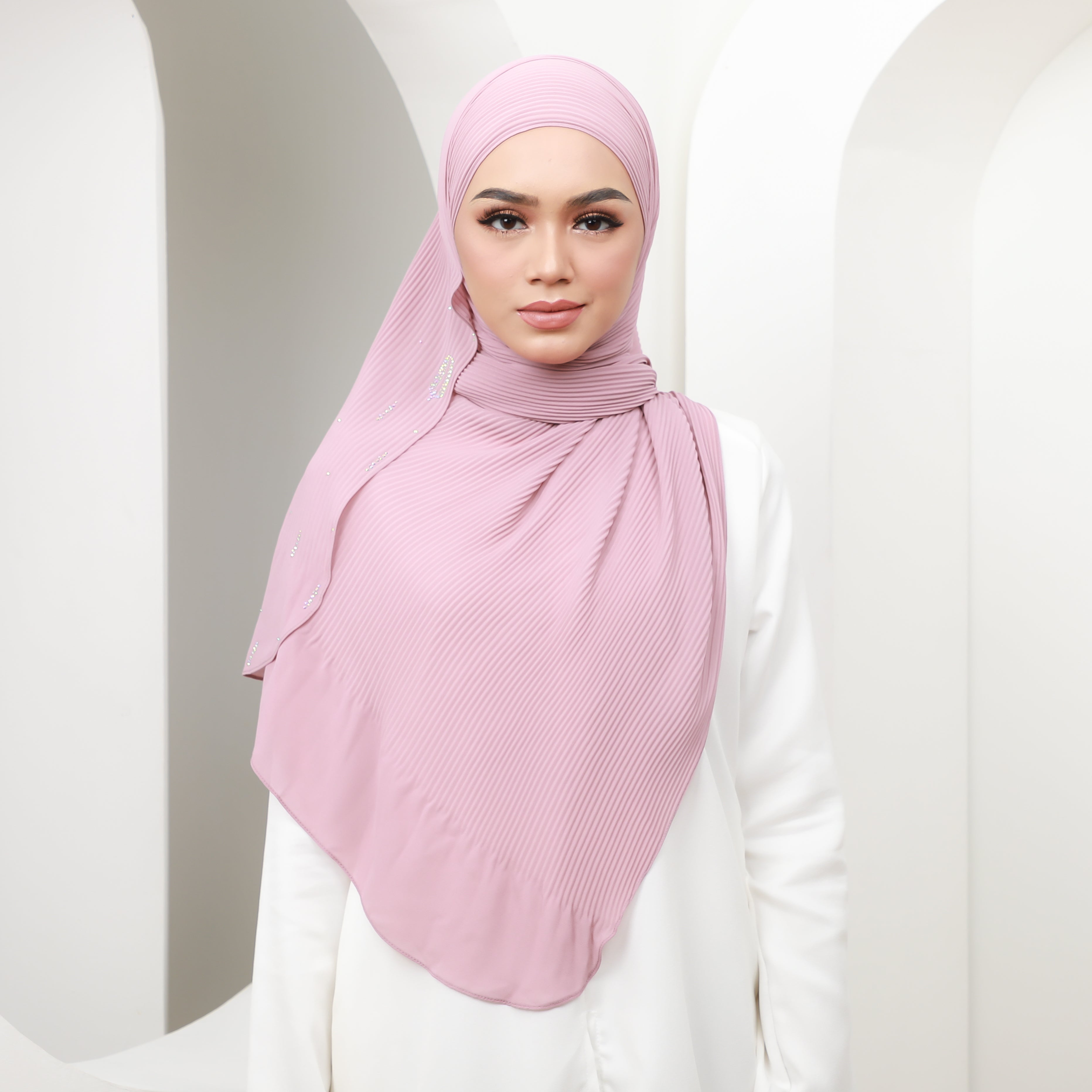AIN PLEATED - AIN03 (PASTEL PINK)