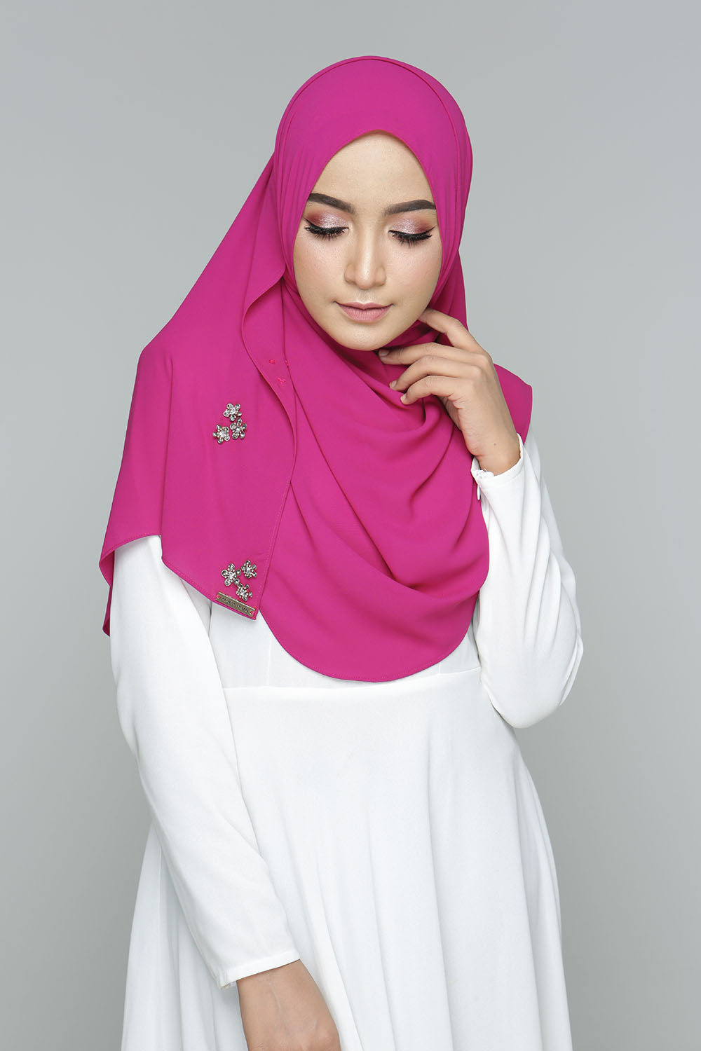 BUTTERFLY BLACK ROSE - BR01 (FUCHSIA PINK)
