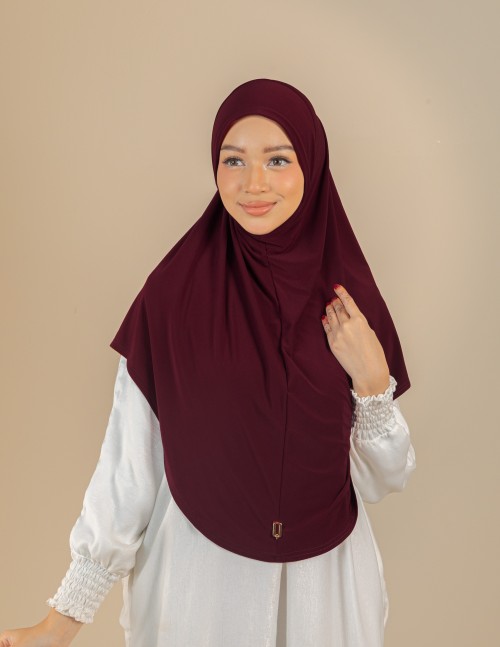 DEENA PLAIN BERDAGU - DED07 MAROON