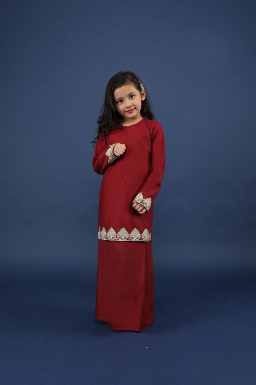 KURUNG HABSAH KIDS - KHB01 (RED)