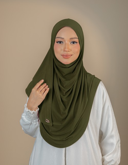 NISHA PLAIN : NIS14 (OLIVE GREEN)