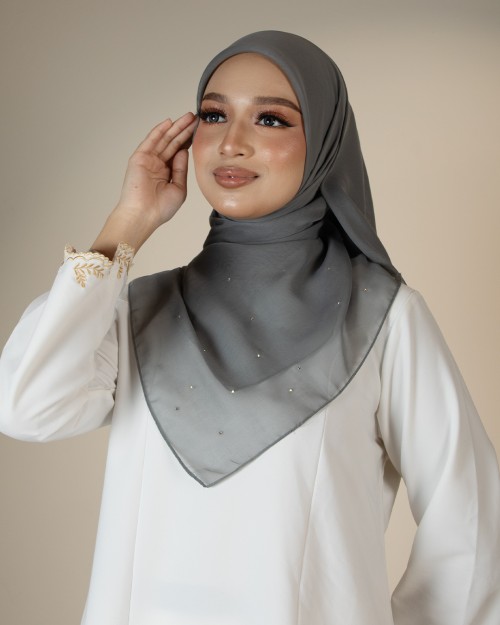 QAIRA BAWAL PLAIN - QAP14(DARK GREY)