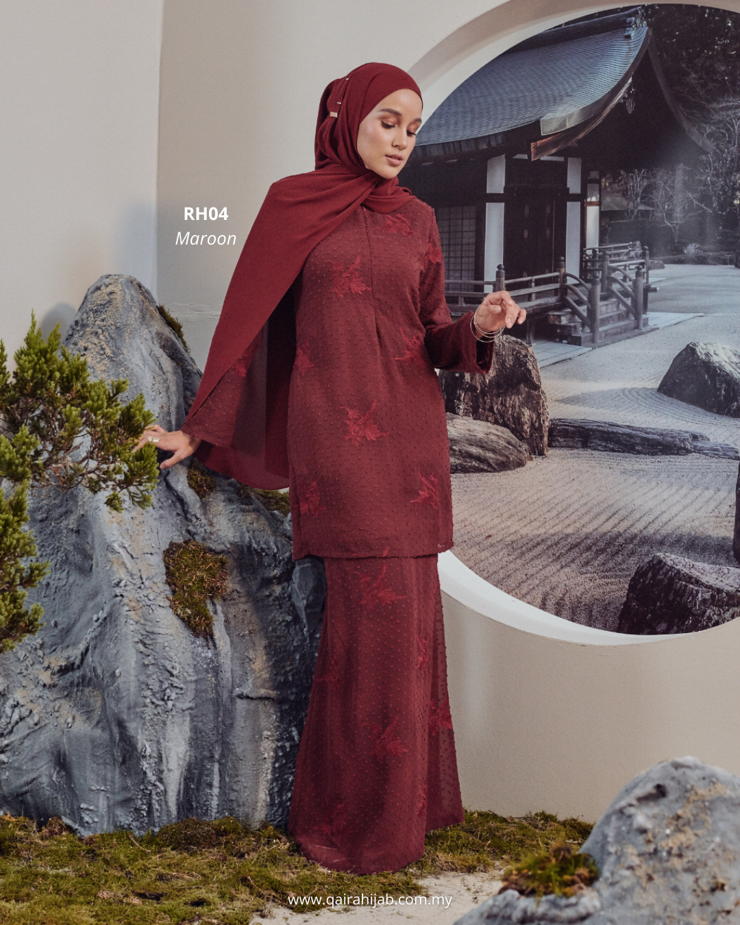 KURUNG RABIAH - RH04 MAROON