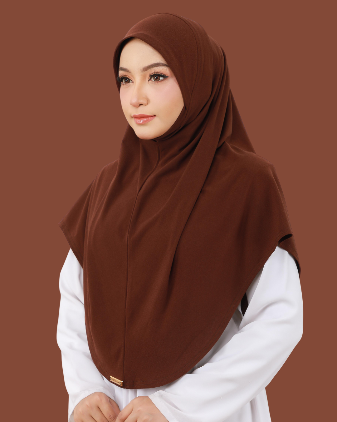 NAJWA PLAIN - NJP06(DARK BROWN)