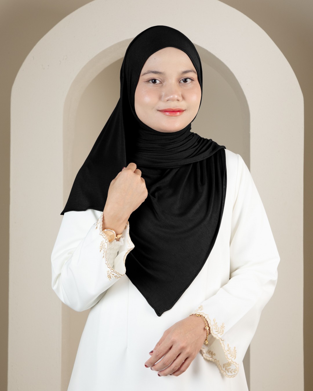 SHAWL COTTON - HT21 BLACK
