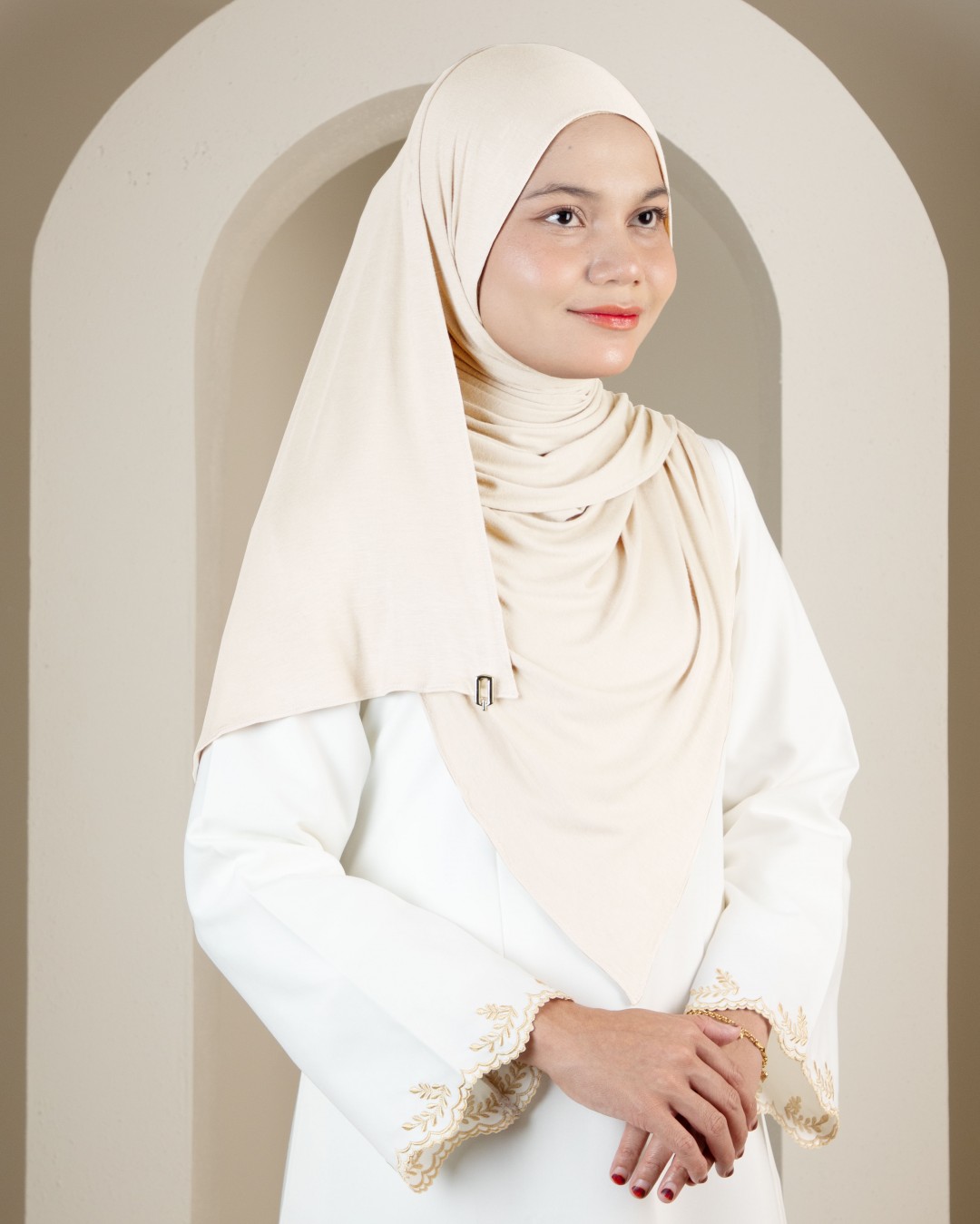 SHAWL COTTON - HT01 CREAM