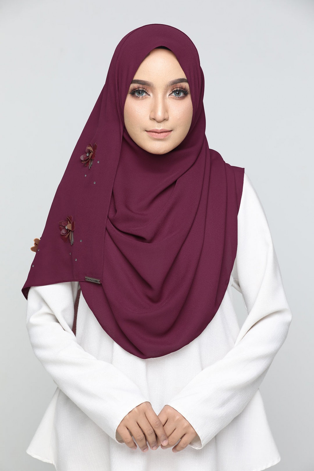 DAHLIA SHAWL - DH07 (MAROON)