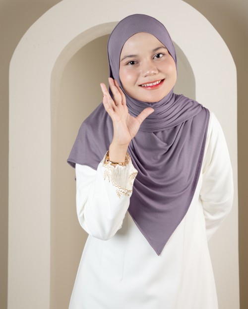 SHAWL COTTON - HT13 DOVE PURPLE