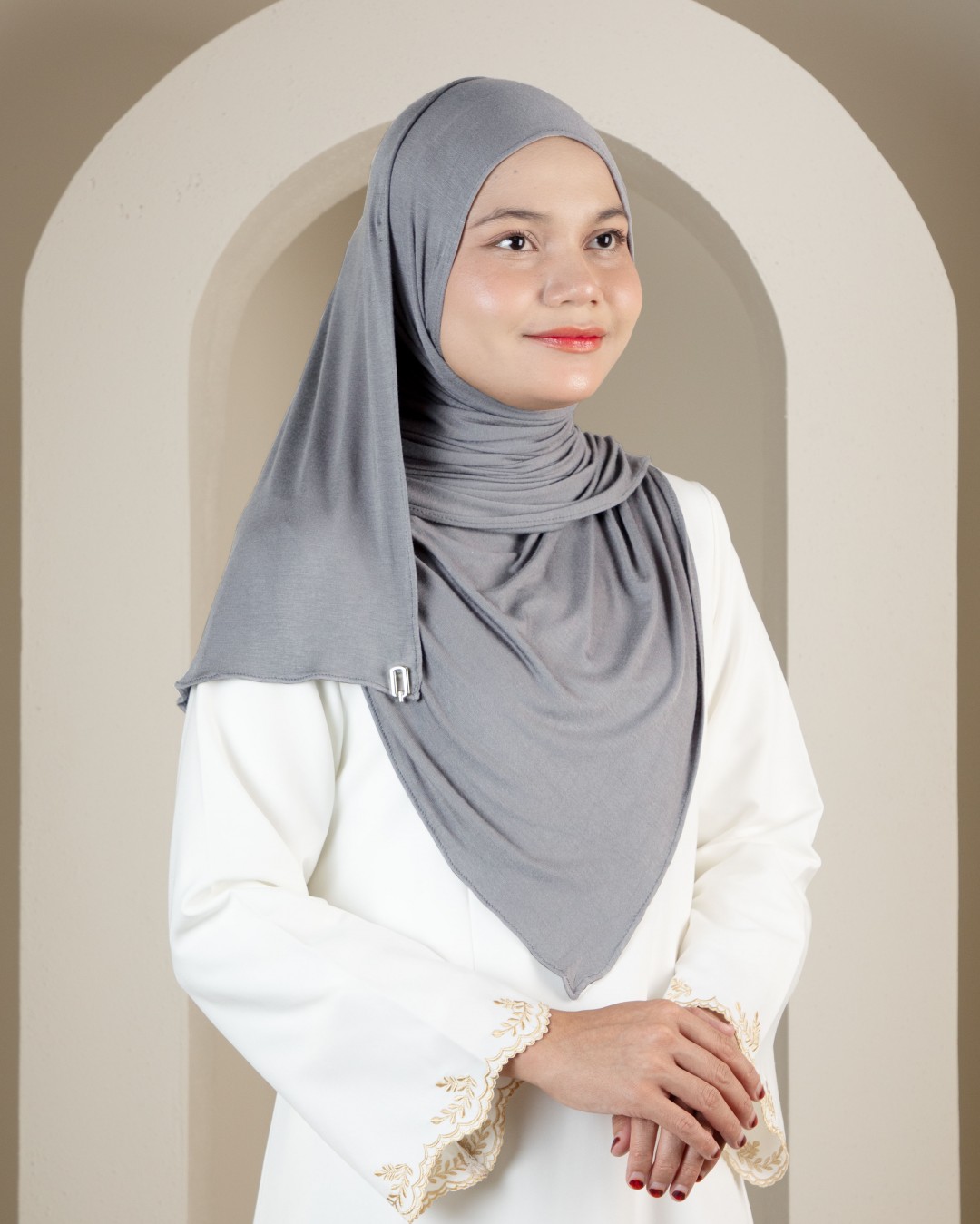 SHAWL COTTON - HT10 GREY