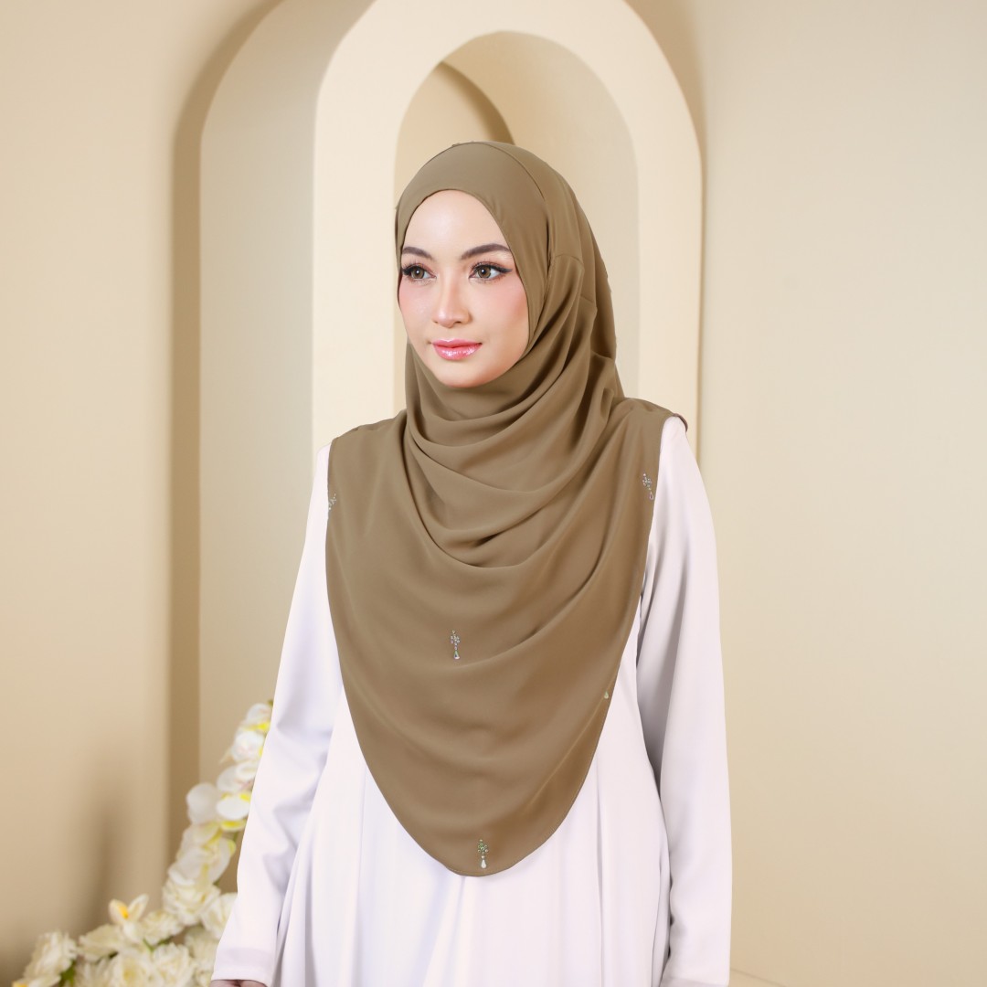 HUMAIRA PLAIN LUXE- HPL07 (CEDAR BROWN)