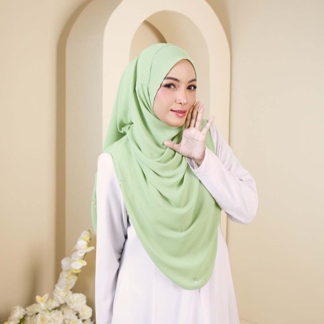 HUMAIRA PLAIN LUXE- HPL08 (SAGE GREEN)