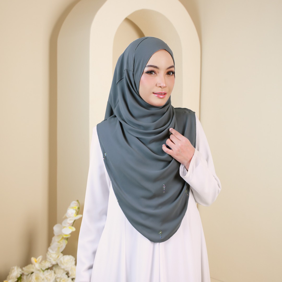HUMAIRA PLAIN LUXE- HPL11 (GREY)