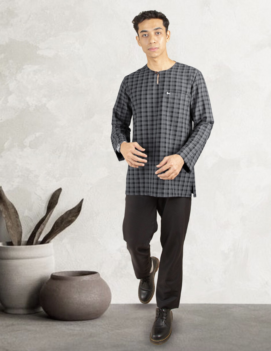 KURTA AMAR - KA06 BLACK