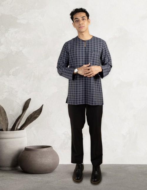 KURTA AMAR - KA05 NAVY BLUE