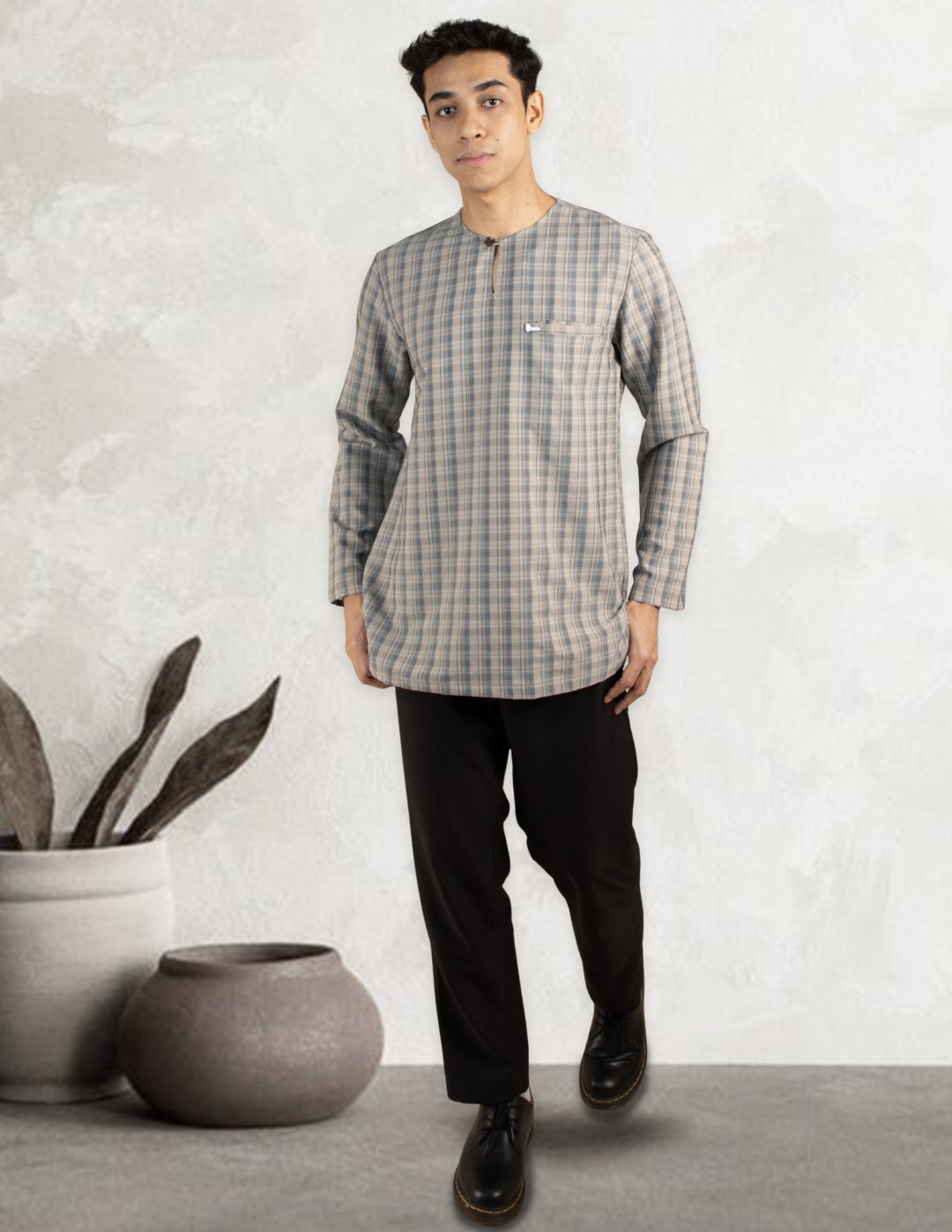 KURTA AMAR - KA02 ASH GREY