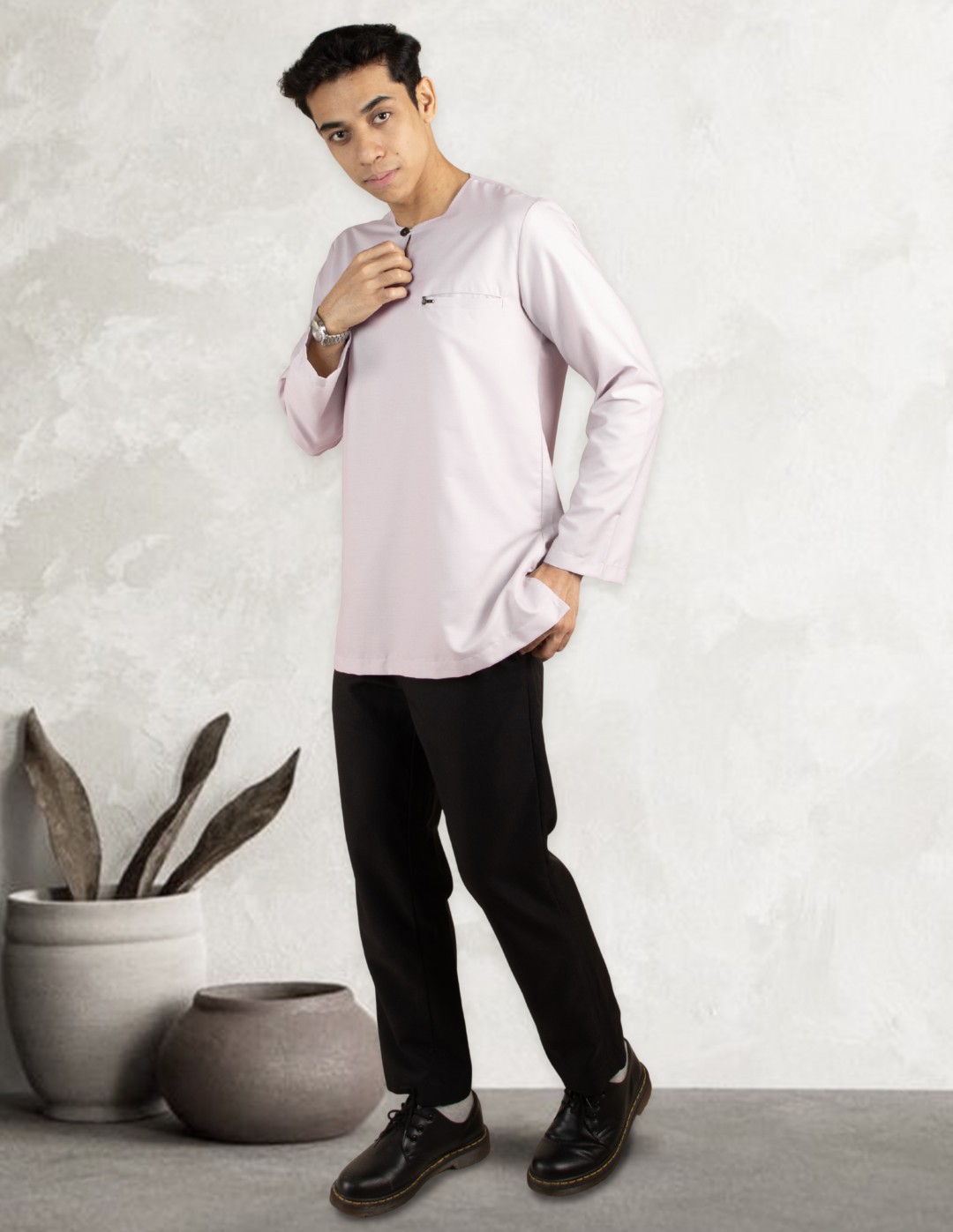 KURTA MALEEQ - EQ02 LIGHT PURPLE