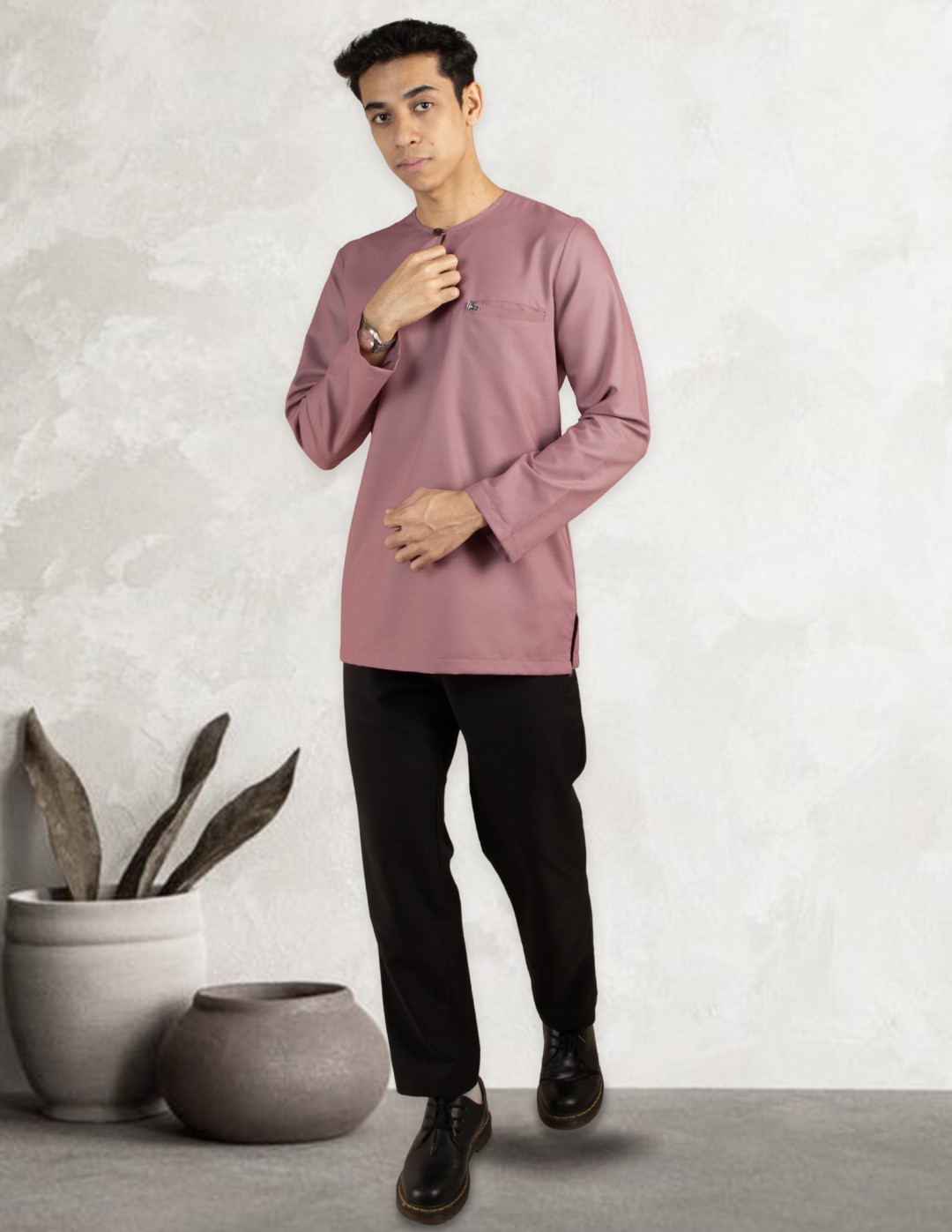 KURTA MALEEQ - EQ06 FLAMINGO PINK