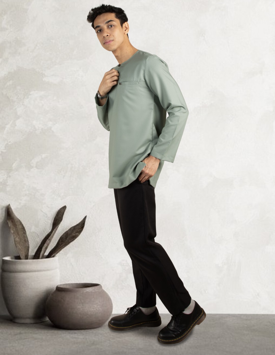 KURTA MALEEQ - EQ03 JADE GREEEN