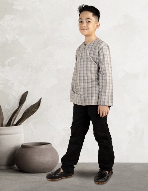 KURTA AMAR KIDS - KAK02 ASH GREY