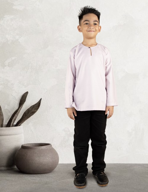 KURTA MALEEQ KIDS- EQK02 LIGHT PURPLE
