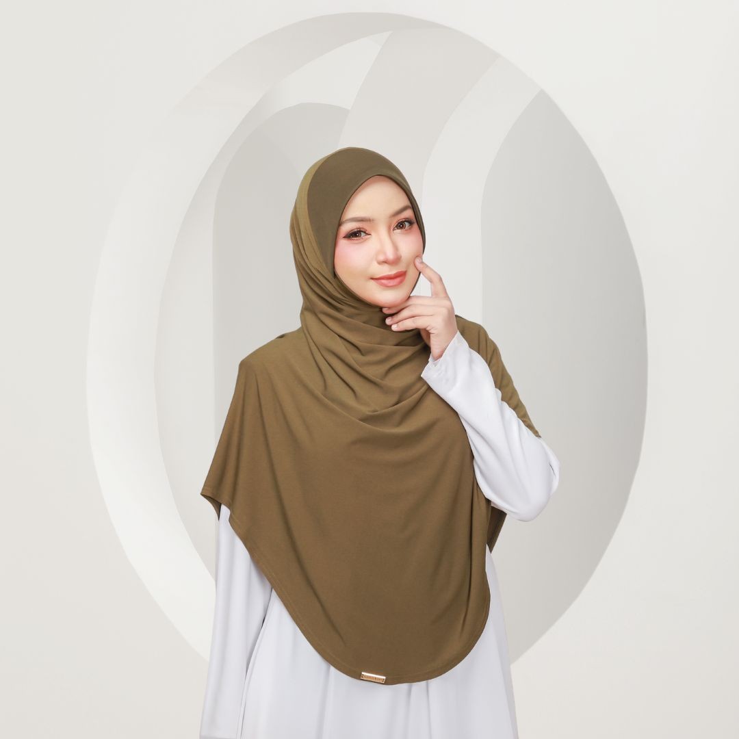 MARYAM TWIST PLAIN - ML07 (OLIVE GREEN)