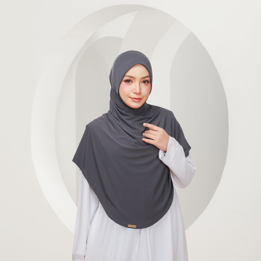 MARYAM TWIST PLAIN - ML08 (GREY)