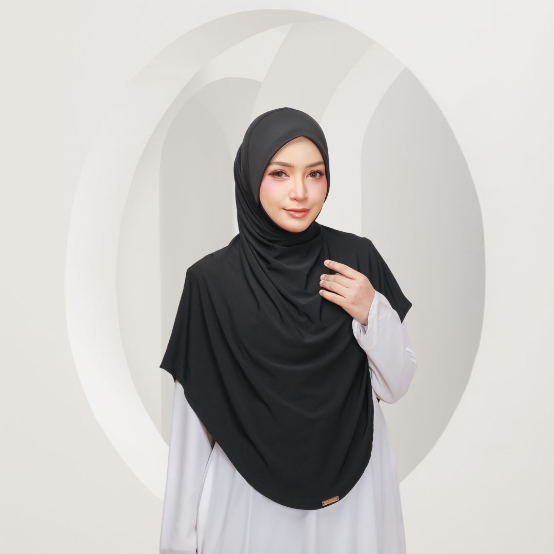 MARYAM TWIST PLAIN - ML10 (BLACK)