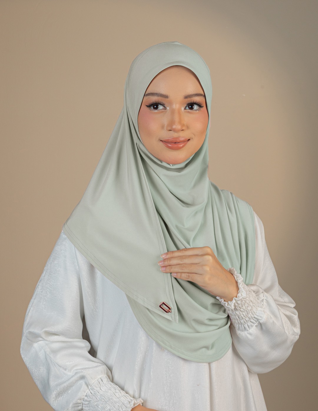 NISHA PLAIN : NIS22 (DUSTY PISTACHIO)