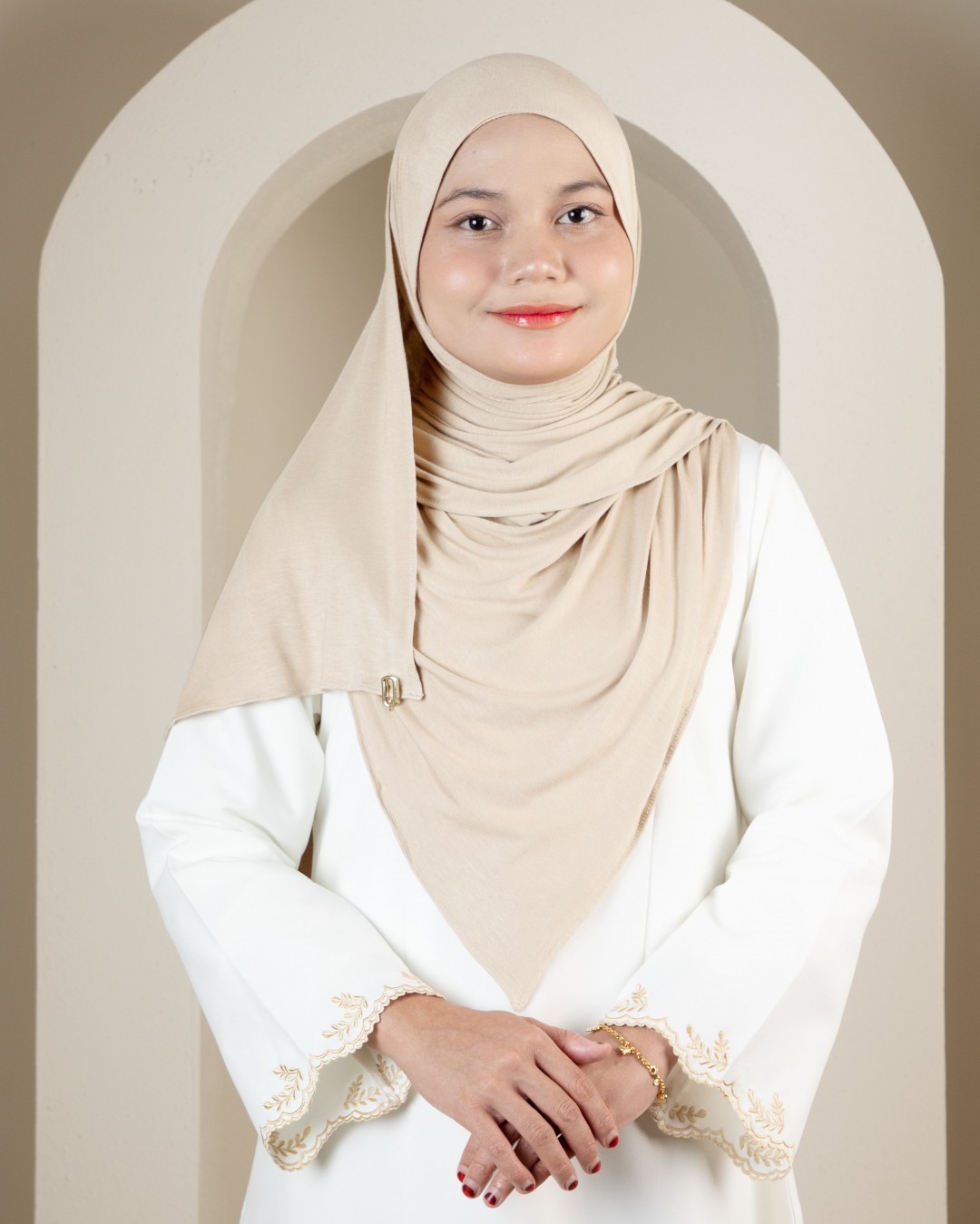 SHAWL COTTON - HT04 NUDE
