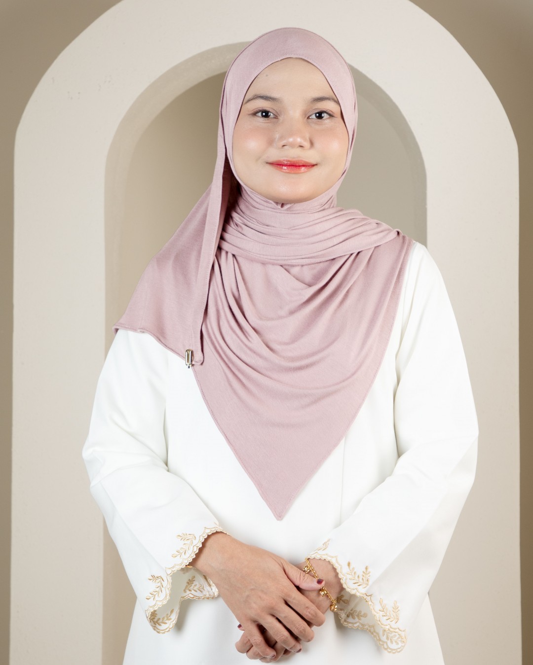 SHAWL COTTON - HT06 PASTEL PINK