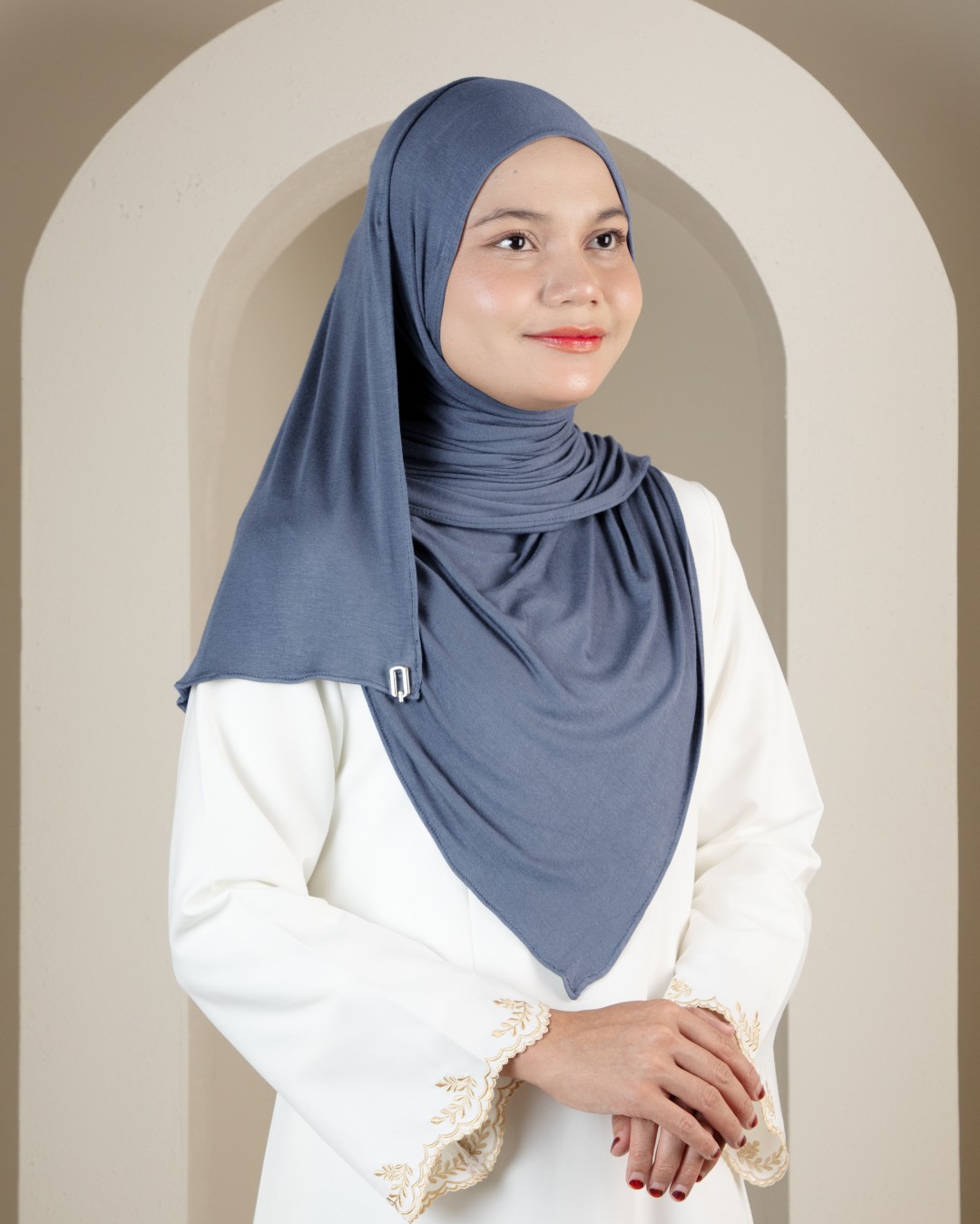 SHAWL COTTON - HT15 PIGEON BLUE