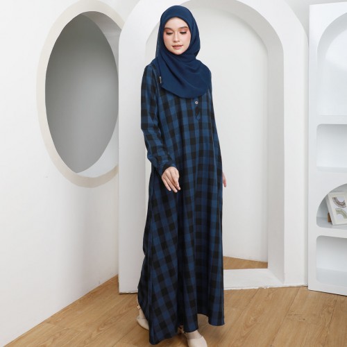 ALIA CHECKERED DRESS - AL07