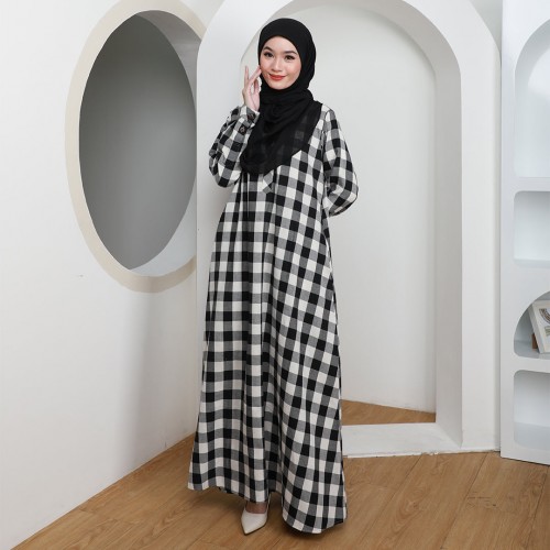 ALIA CHECKERED DRESS - AL05