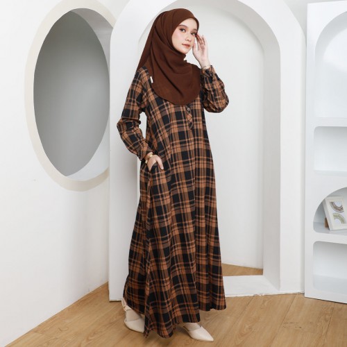 ALIA CHECKERED DRESS - AL06