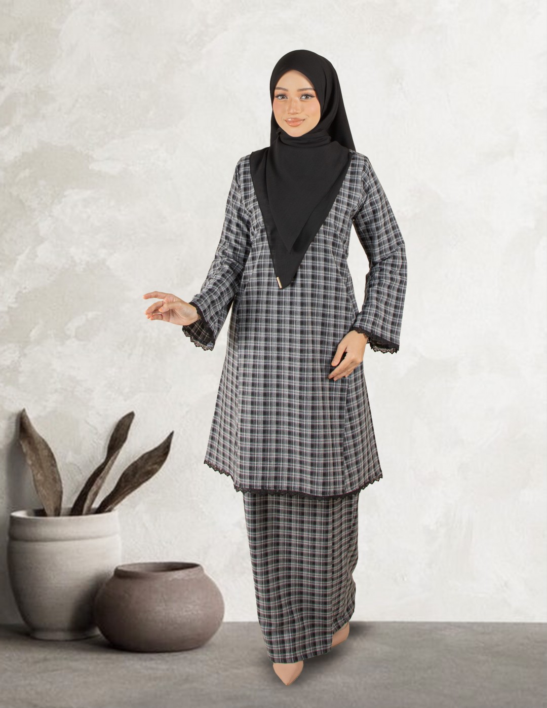 KURUNG AMIRA - RA06 BLACK