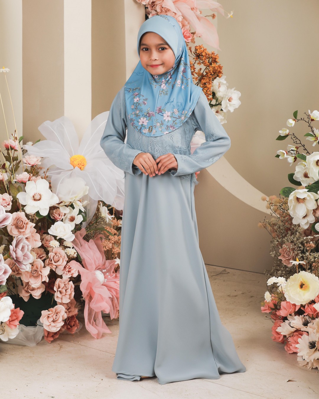 JUBAH SAFINA KIDS- JFK03 (BABY BLUE)