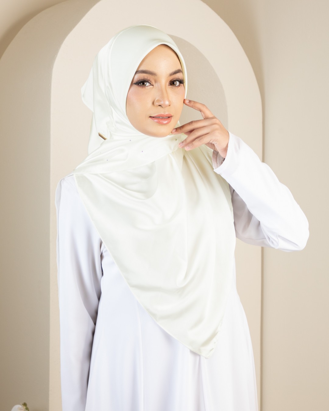 HANIS SATIN DIAMOND - HSD01 (WHITE)