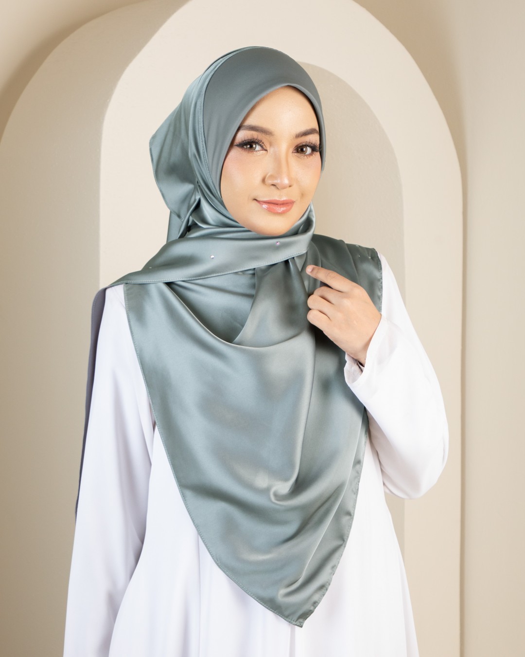 HANIS SATIN DIAMOND - HSD14 (FOSSIL GREY)