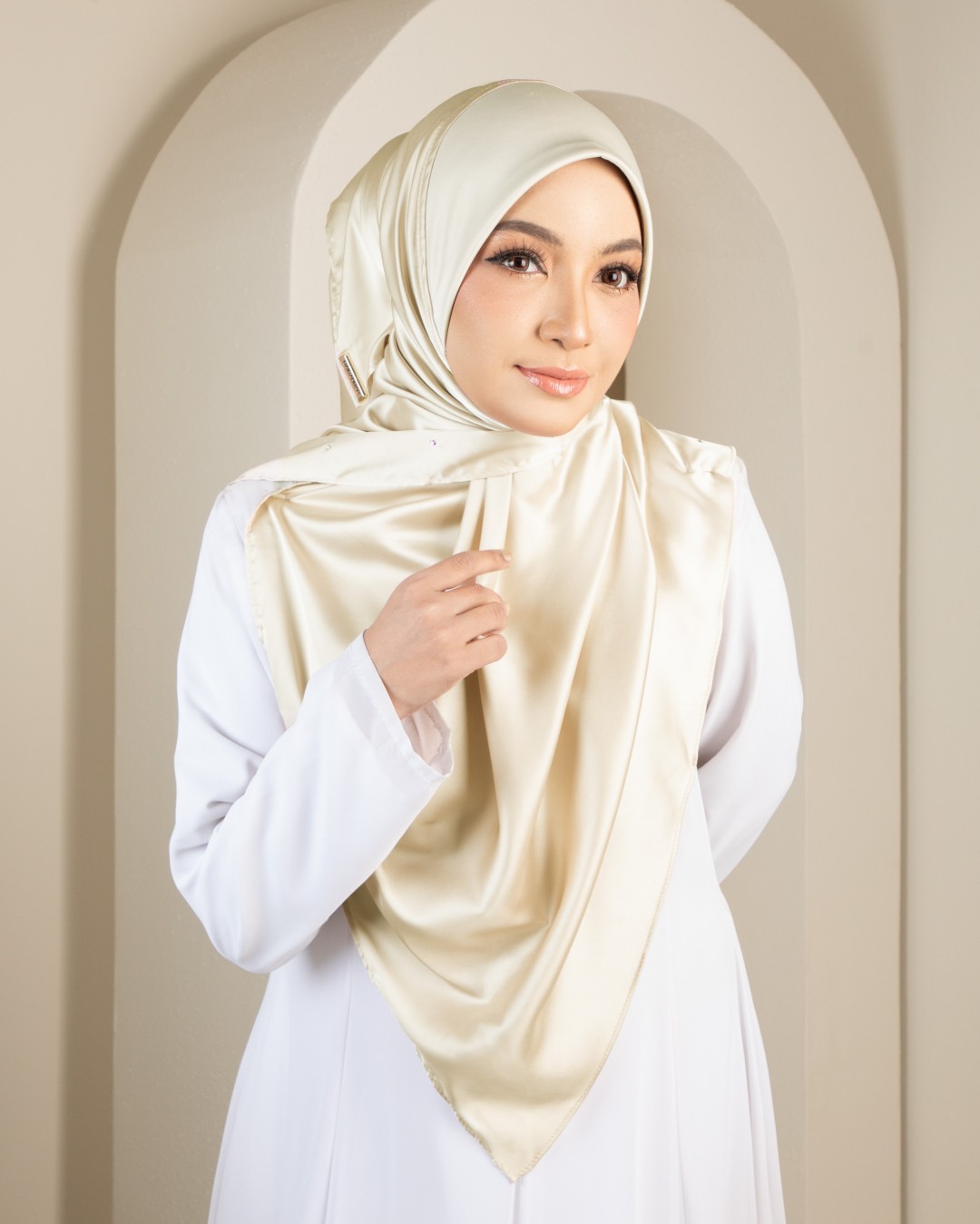 HANIS SATIN DIAMOND - HSD02 (BEIGE)