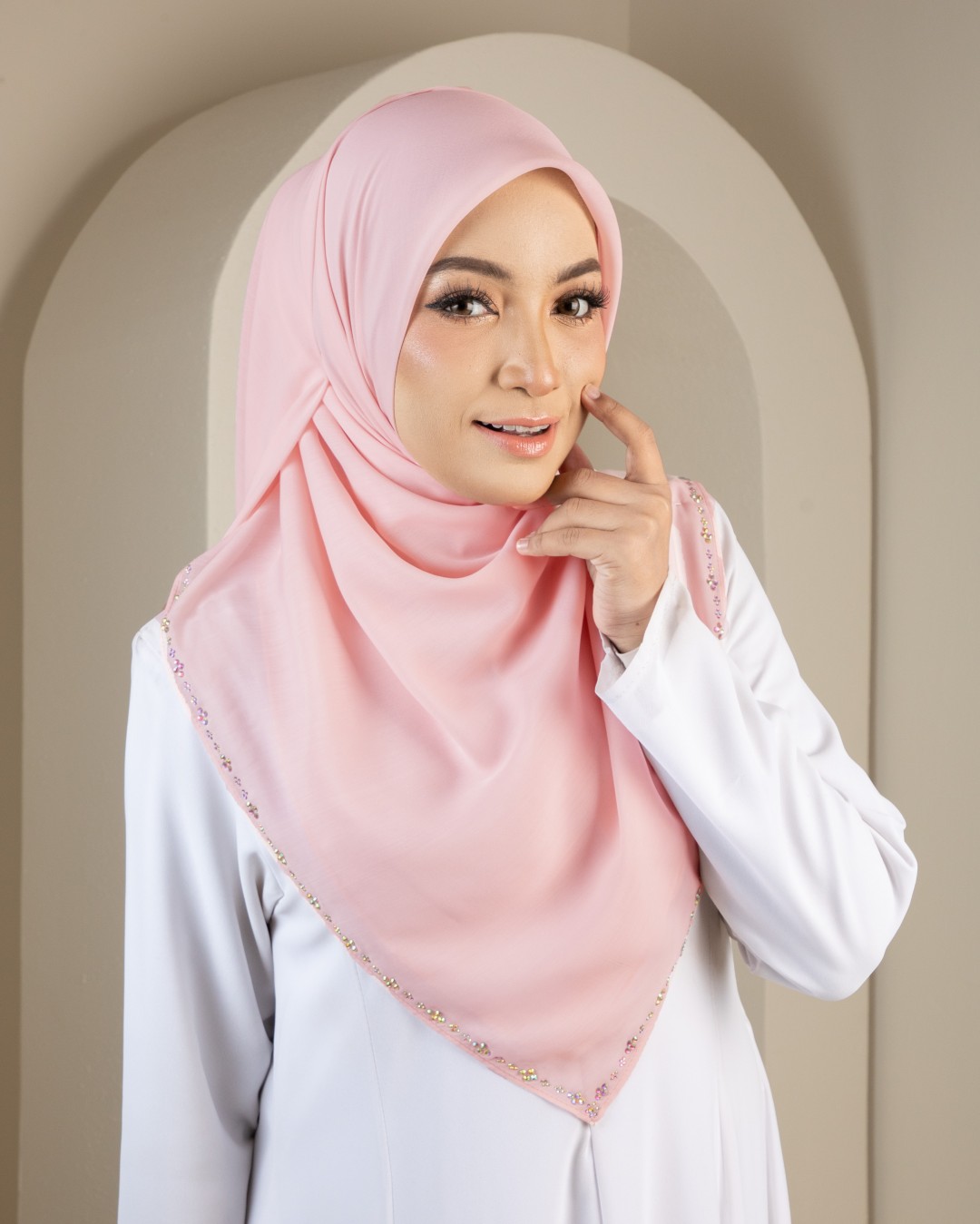 MARYA BORDER DIAMOND - MRV03(LIGHT PEACH)
