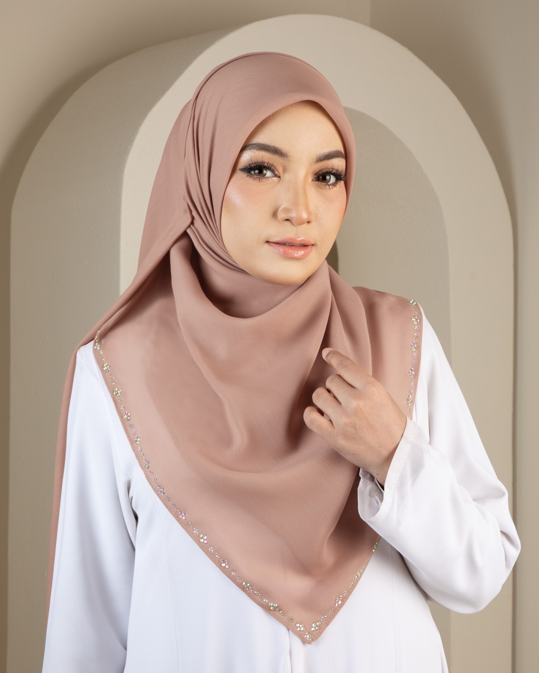 MARYA BORDER DIAMOND - MRV10(ALMOND)