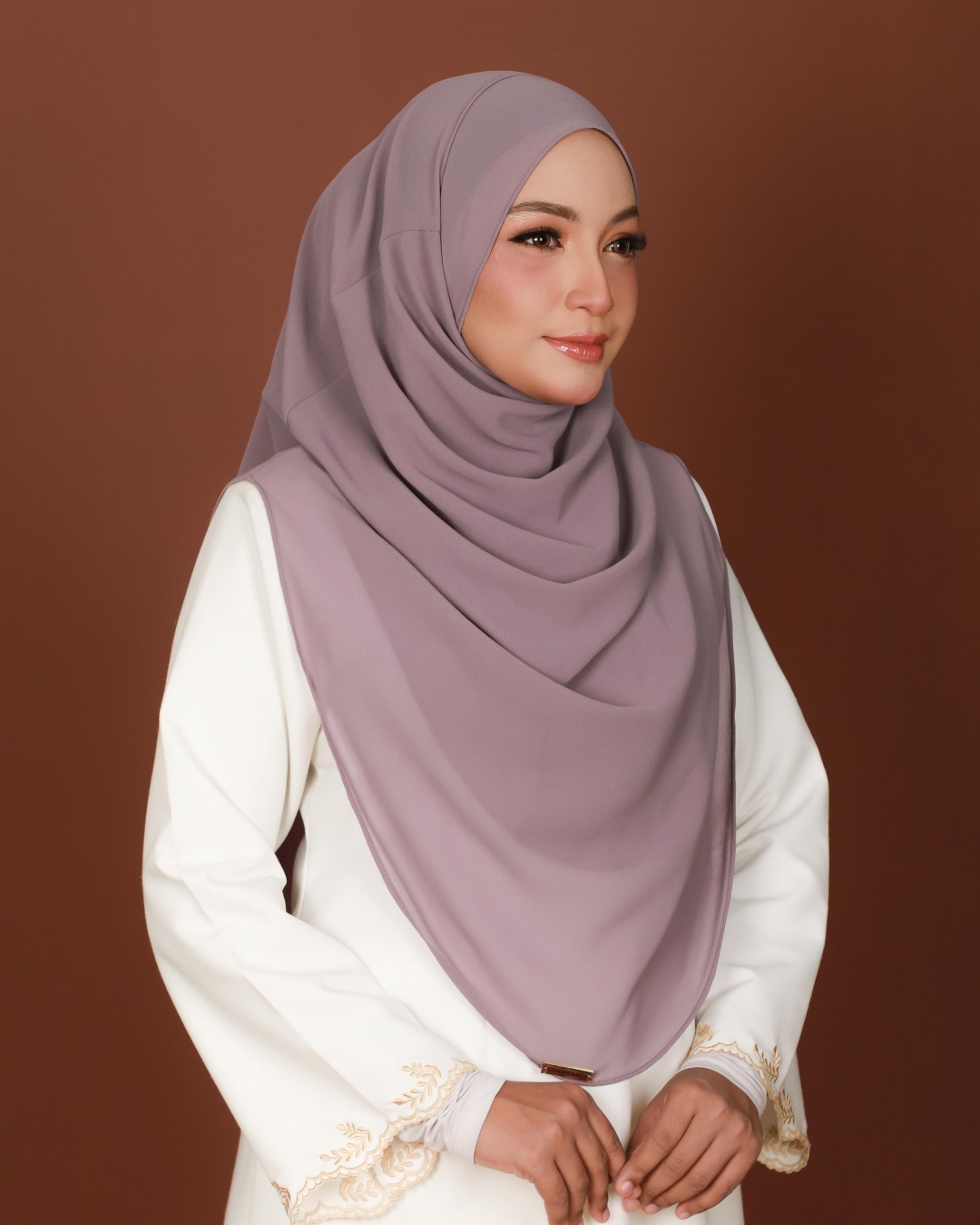 HUMAIRA PLAIN - HUP23 (DARK LILAC)