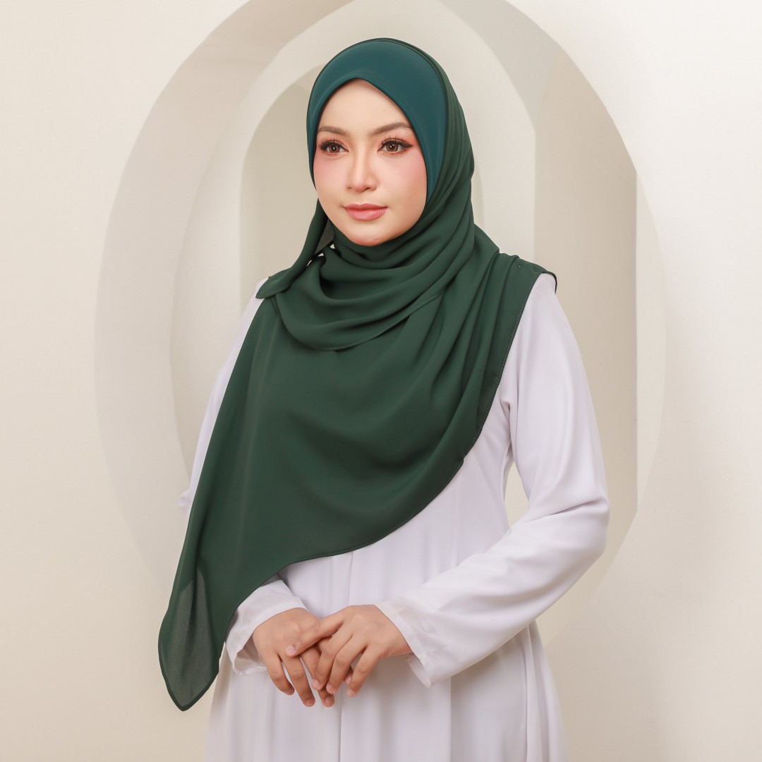 HANIS PLAIN - HP60 (DARK GREEN)