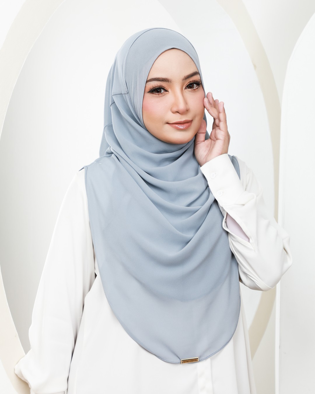 HUMAIRA PLAIN - HUP13 (DUSTY BLUE)