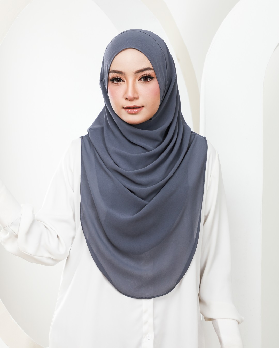 HUMAIRA PLAIN - HUP17 (BLUE GREY)