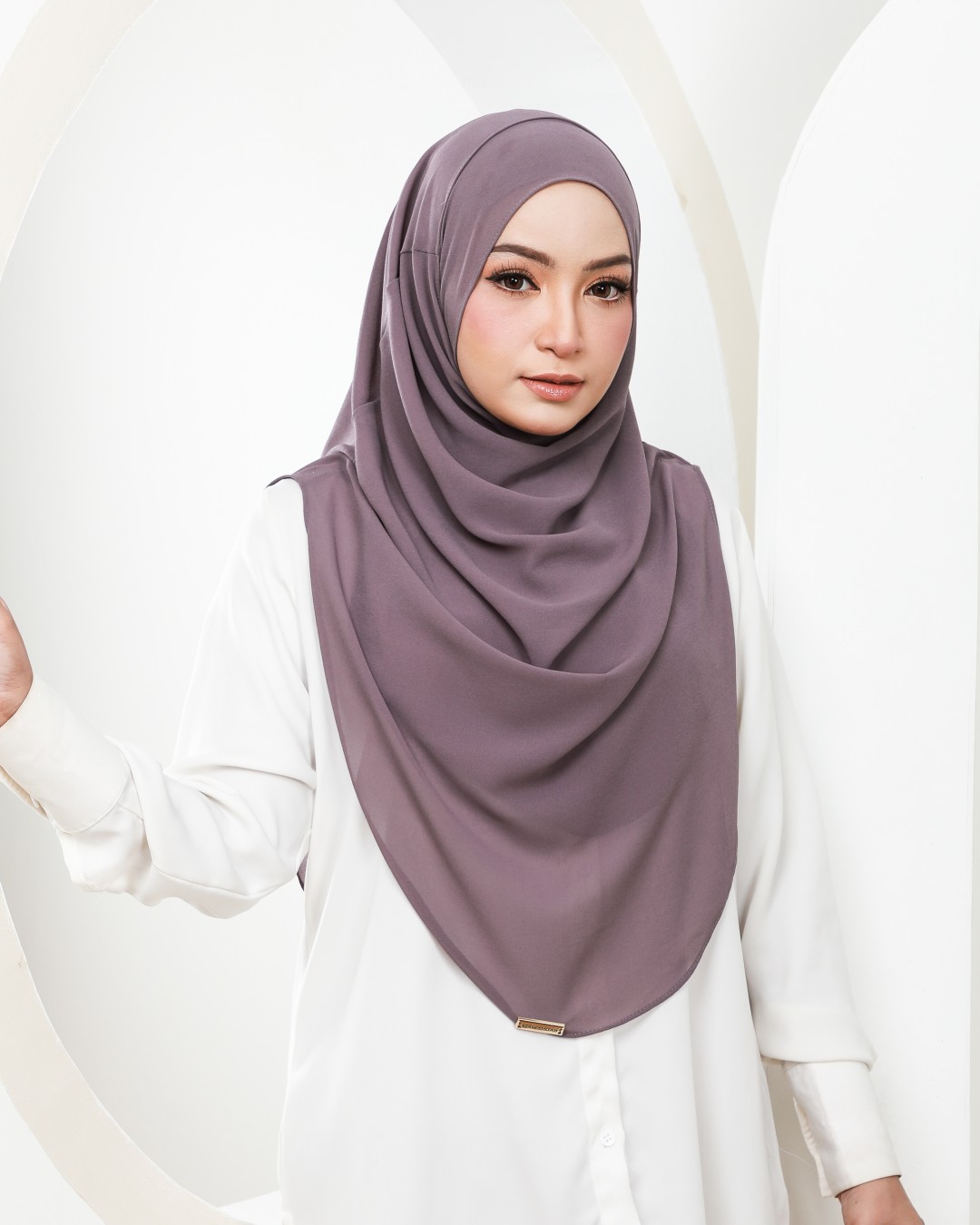 HUMAIRA PLAIN - HUP12 (DARK LAVENDER)