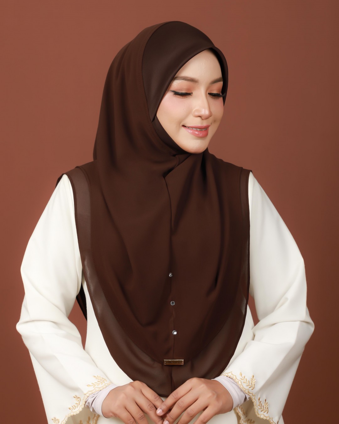 RAUDHAH PLAIN - RP10 (CHOCOLATE)