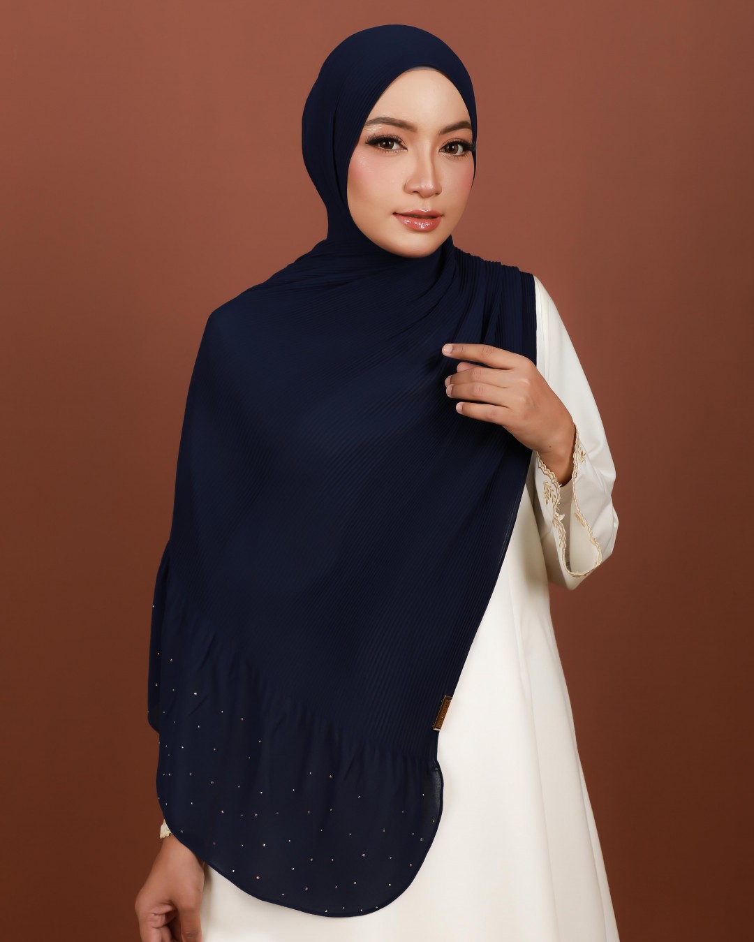 NUHA PLAIN - AHP12 (NAVY BLUE)