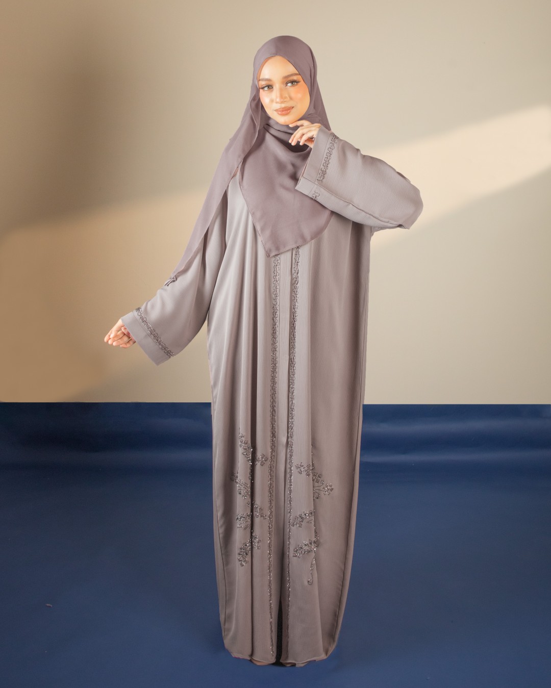 ABAYA DEERA - ERA02(POWDER PINK) *FREE SHAWL